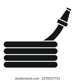 Water hose icon simple vector. Cleaning pool. Sea swim