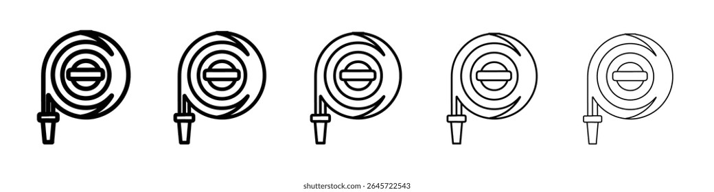 mangueira de água ícone vetor simples contorno logotipo