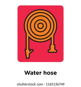 Water hose icon vector isolated on white background, Water hose transparent sign , disaster symbols