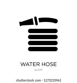 water hose icon vector on white background, water hose trendy filled icons from Alert collection, water hose simple element illustration