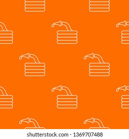 Water hose pattern vector orange for any web design best