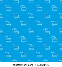 Water hose pattern vector seamless blue repeat for any use