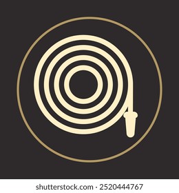 Water hose trendy icon refined abstract vector illustration colorful artwork lovely design.eps