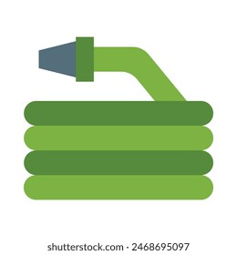 Water Hose Vector Flat Icon Design