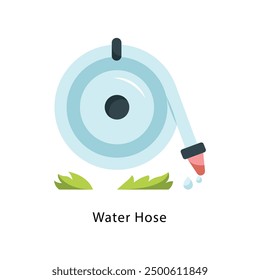 Water Hose Vector Flat Icon Design illustration Symbol on White background EPS 10 File 