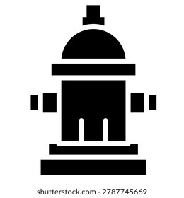 Water Hydrant Icon Element For Design