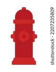 water hydrant icon on white background