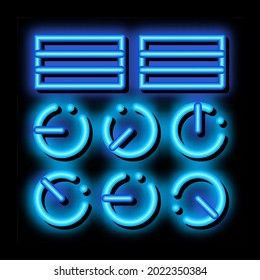 Water Hydraulic Engineering Station neon light sign vector. Glowing bright icon transparent symbol illustration