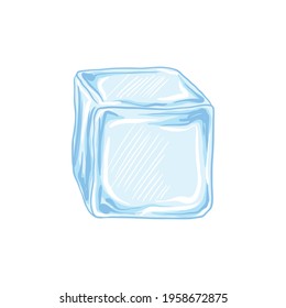 Water ice cube icon vector illustration graphic design  on white background.