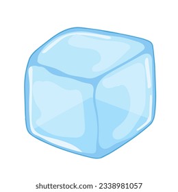 Water ice cube icon vector illustration graphic design Editable
