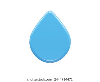 Wassersymbol 3D-Illustrationsrendering