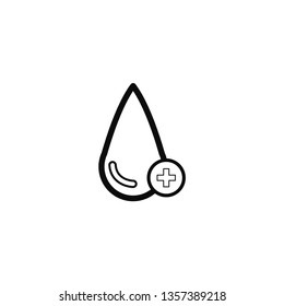 Water Icon With Allowed Sign Icon Vector