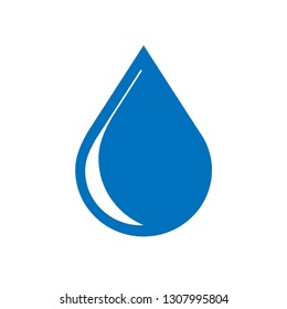 Water Icon. Aquatic Vector Illustration. Liquid Mineral Sign. Raindrop Symbol. Droplet Logo Template.