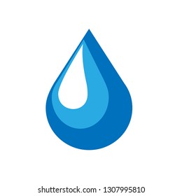 Water Icon. Aquatic Vector Illustration. Liquid Mineral Sign. Raindrop Symbol. Droplet Logo Template.