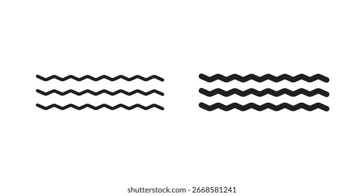 Wassersymbol Schwarz-Weiß-Vektorgrafik