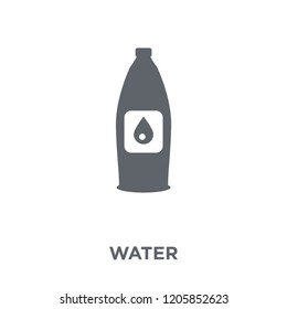 Water icon. Water design concept from Drinks collection. Simple element vector illustration on white background.