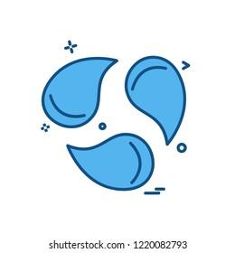 water icon design vector