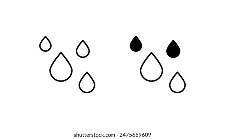 Water icon design with white background stock illustration