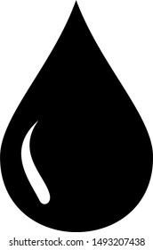 water icon is designed in black