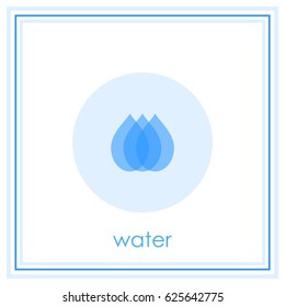 Water icon from drops.