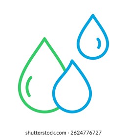 Elemento del icono del agua para el diseño
