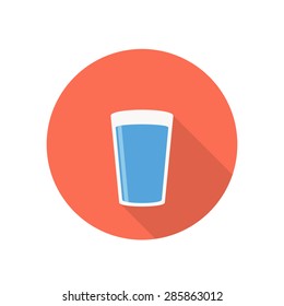 Water Icon , Flat Design 