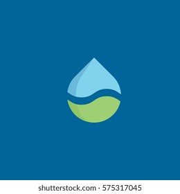 water icon flat design