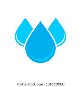  Water icon flat vector illustration for logo, web, app, UI.