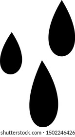 water icon, flat vector illustration