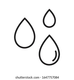 icono de agua, ilustración plana vectorial. diseño EPS 10