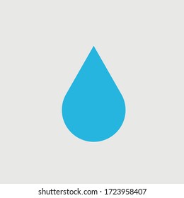 Water icon, flat vector illustration