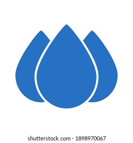 icono de agua, ilustración vectorial plana. diseño EPS 10 diseño simple ,icono de agua de gota ,ilustración ,logo ,vector