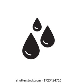 water icon glyph vector. nature icon isolated on white background