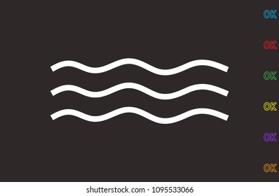 water, icon illustration