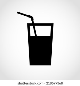 Water Icon Isolated on White Background