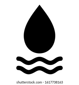 water icon isolated sign symbol vector illustration - high quality black style vector icons
