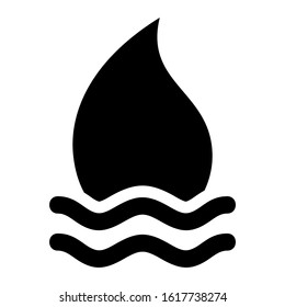 water icon isolated sign symbol vector illustration - high quality black style vector icons
