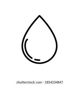 water icon isolated sign symbol vector illustration - with style outline icons