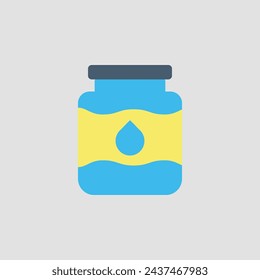 water icon jar in design 
