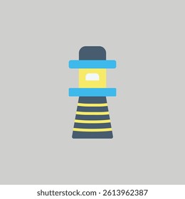 water icon light house design 