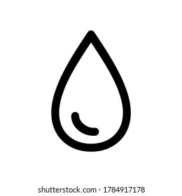 icono de agua con el icono de estilo de línea