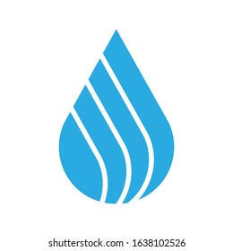 water icon logo design against a white background. eps 10