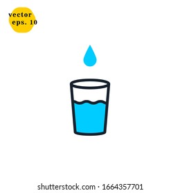 Water Icon Logo Design Vector Template