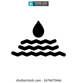 water icon or logo isolated sign symbol vector illustration - high quality black style vector icons
