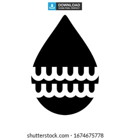 water icon or logo isolated sign symbol vector illustration - high quality black style vector icons
