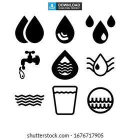 Water Icon Or Logo Isolated Sign Symbol Vector Illustration - Collection Of High Quality Black Style Vector Icons
