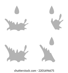 icono de agua en fondo blanco, ilustración vectorial