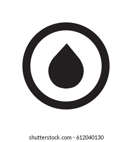 water icon on the white background