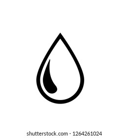 Water Icon. Rain Drop Vector Illustration, Aquatic Signage. Liquid Symbol,