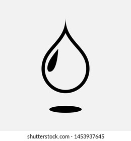 Water Icon. Rain Drop Vector Illustration, Aquatic Signage. Liquid Symbol for Design and Websites, Presentation or Mobile Application. 